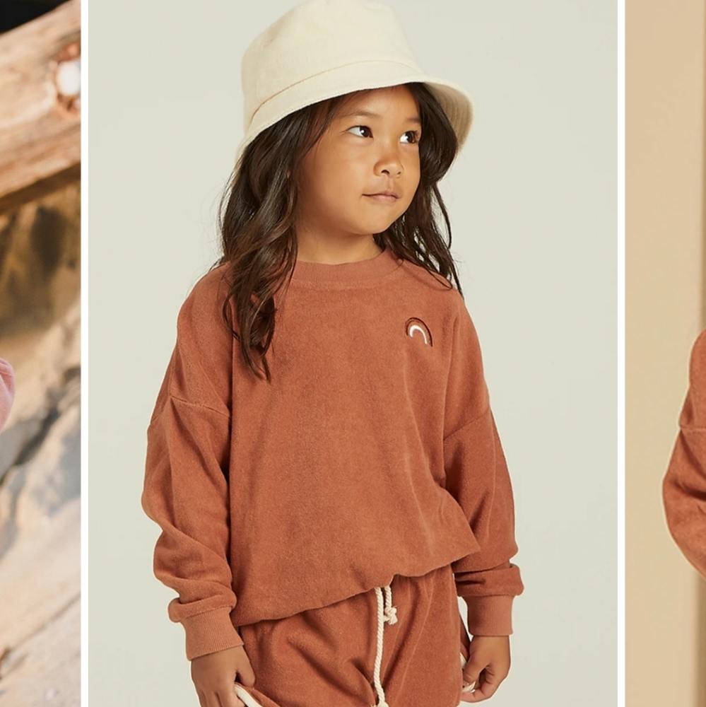 Rylee + Cru Terracotta Kids Sweatshirt